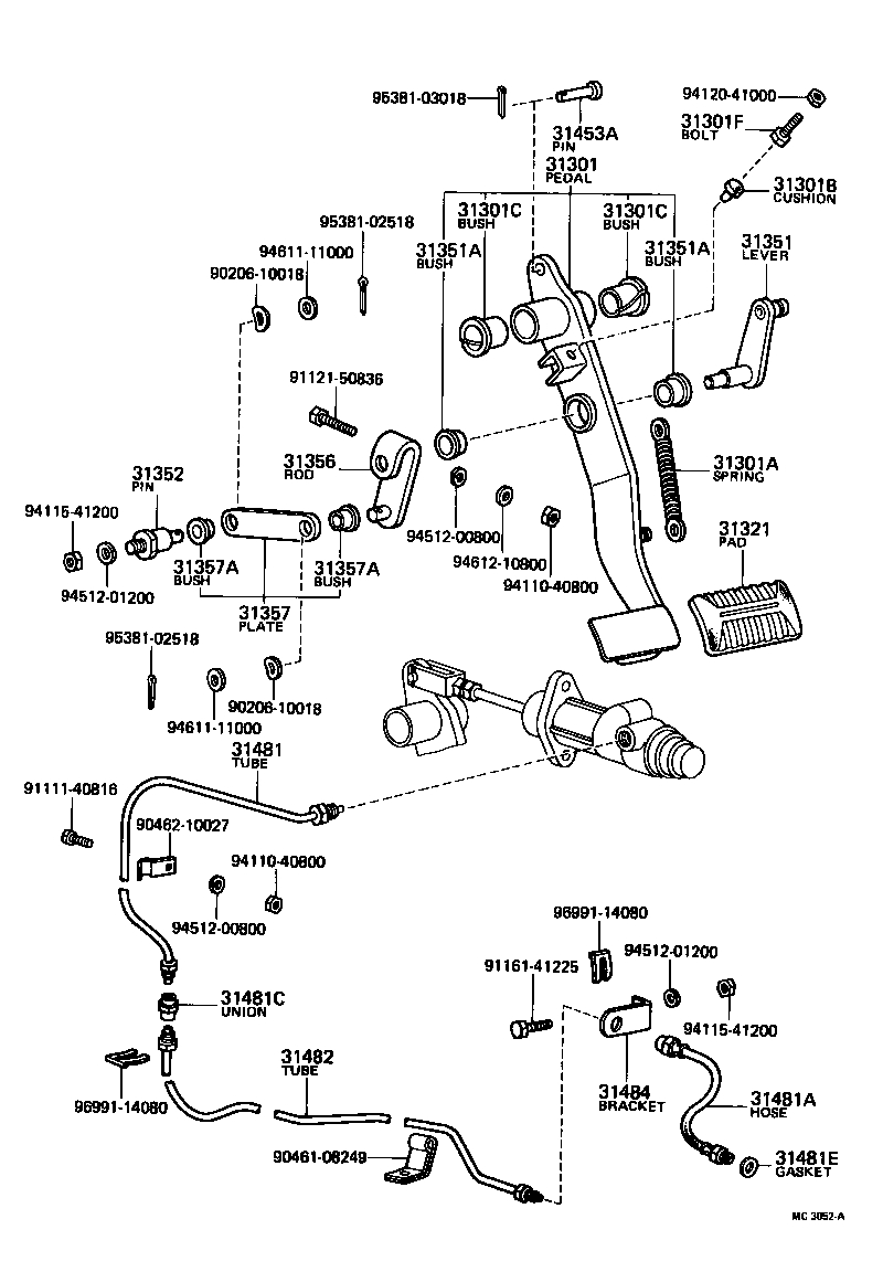 Clutch Pedal Flexible Hose