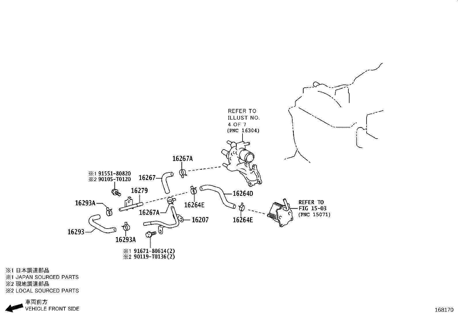Radiator Water Outlet
