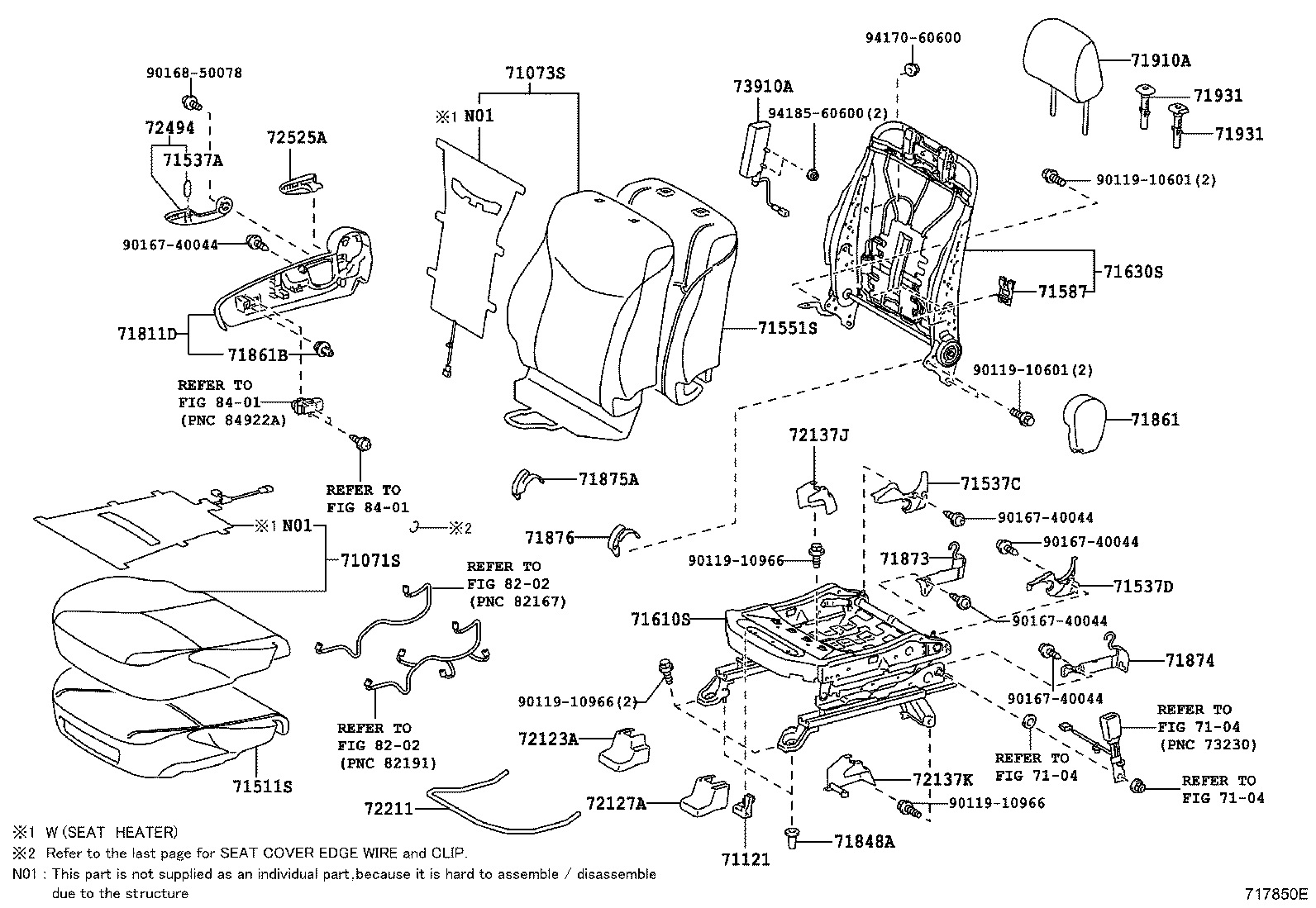 Asiento delantero y riel del asiento