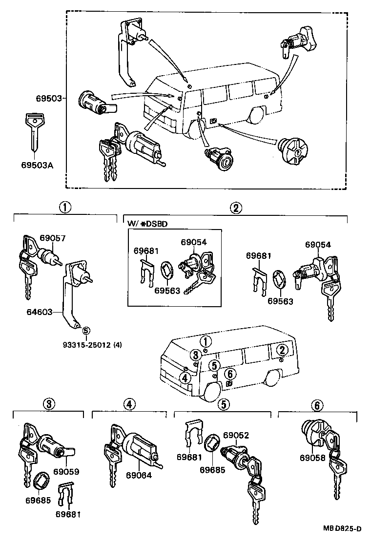 Lock Cylinder Set