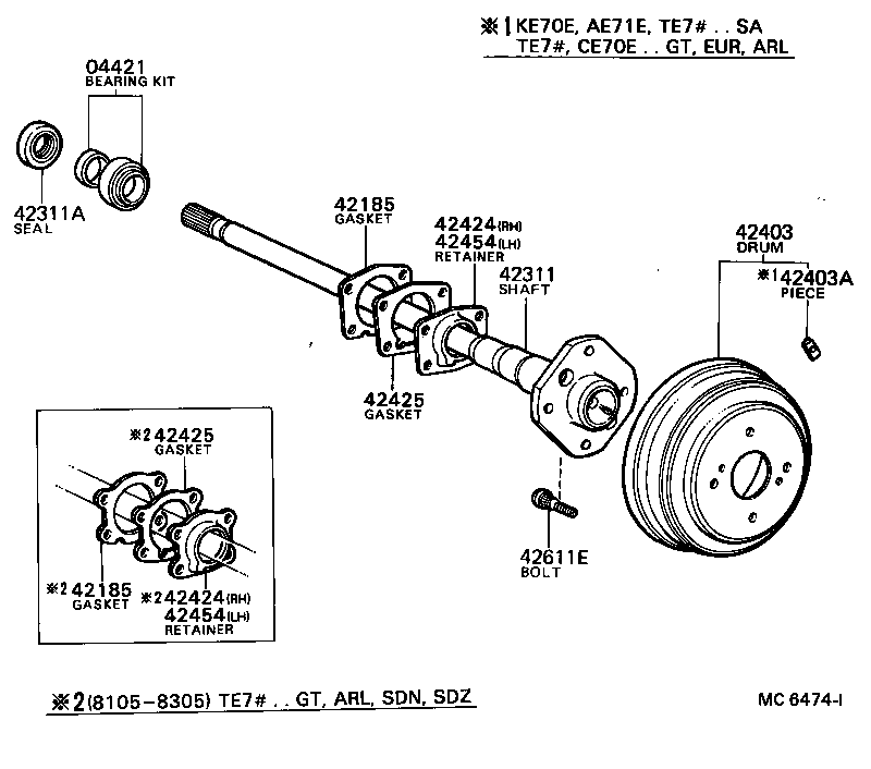 Rear Axle Shaft Hub