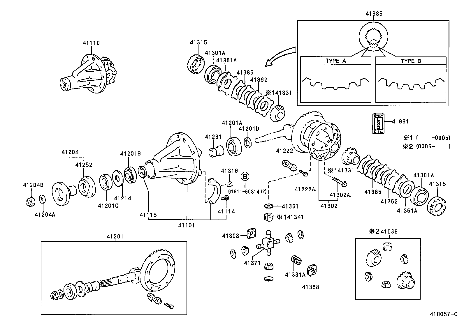 Rear Axle Housing Differential