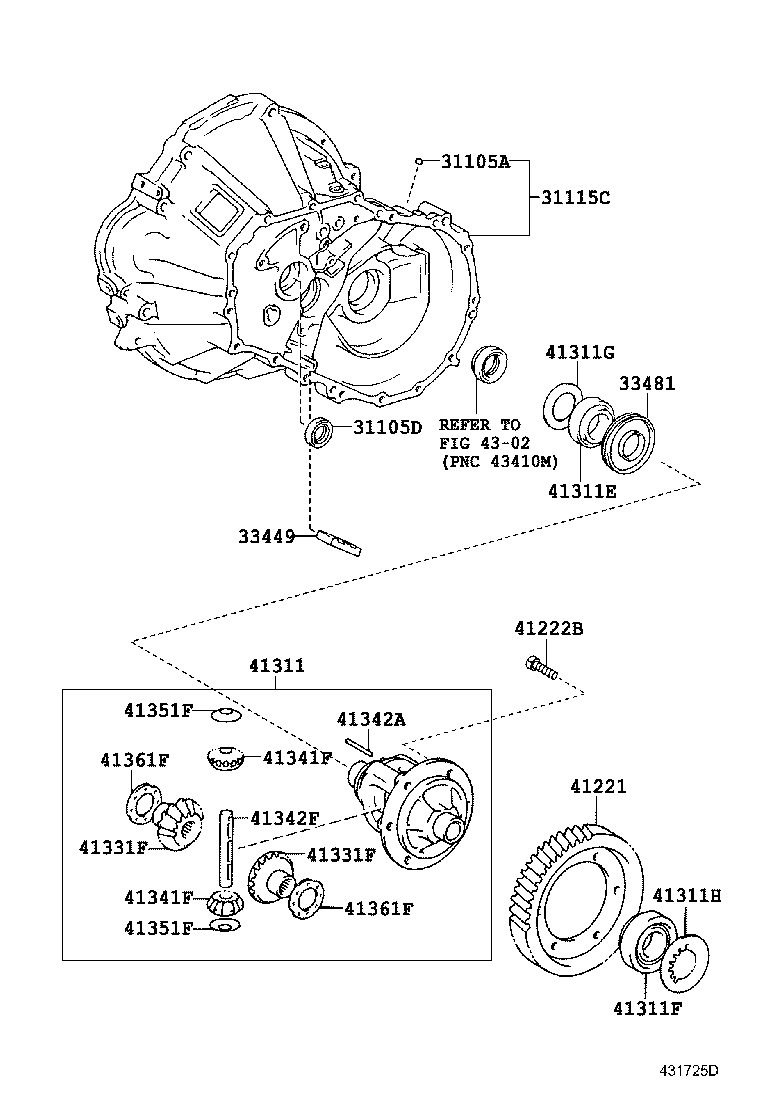 Front Axle Housing & Differential