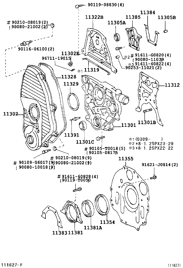 Timing Gear Cover & Rear End Plate