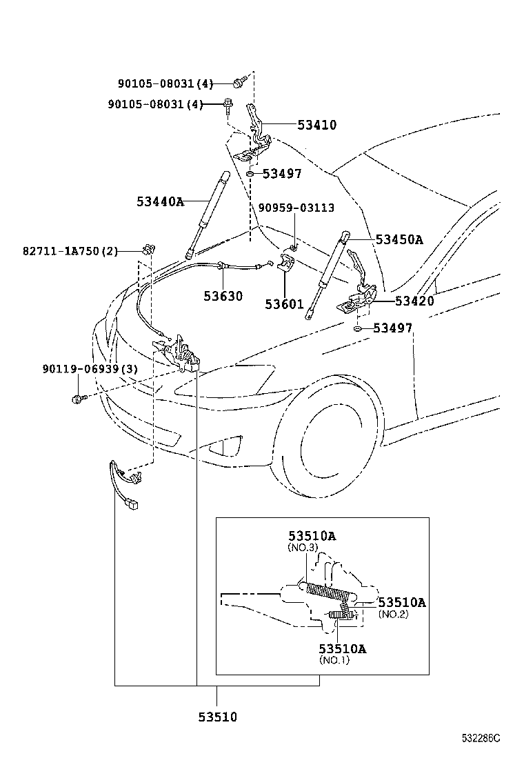 Hood Lock & Hinge