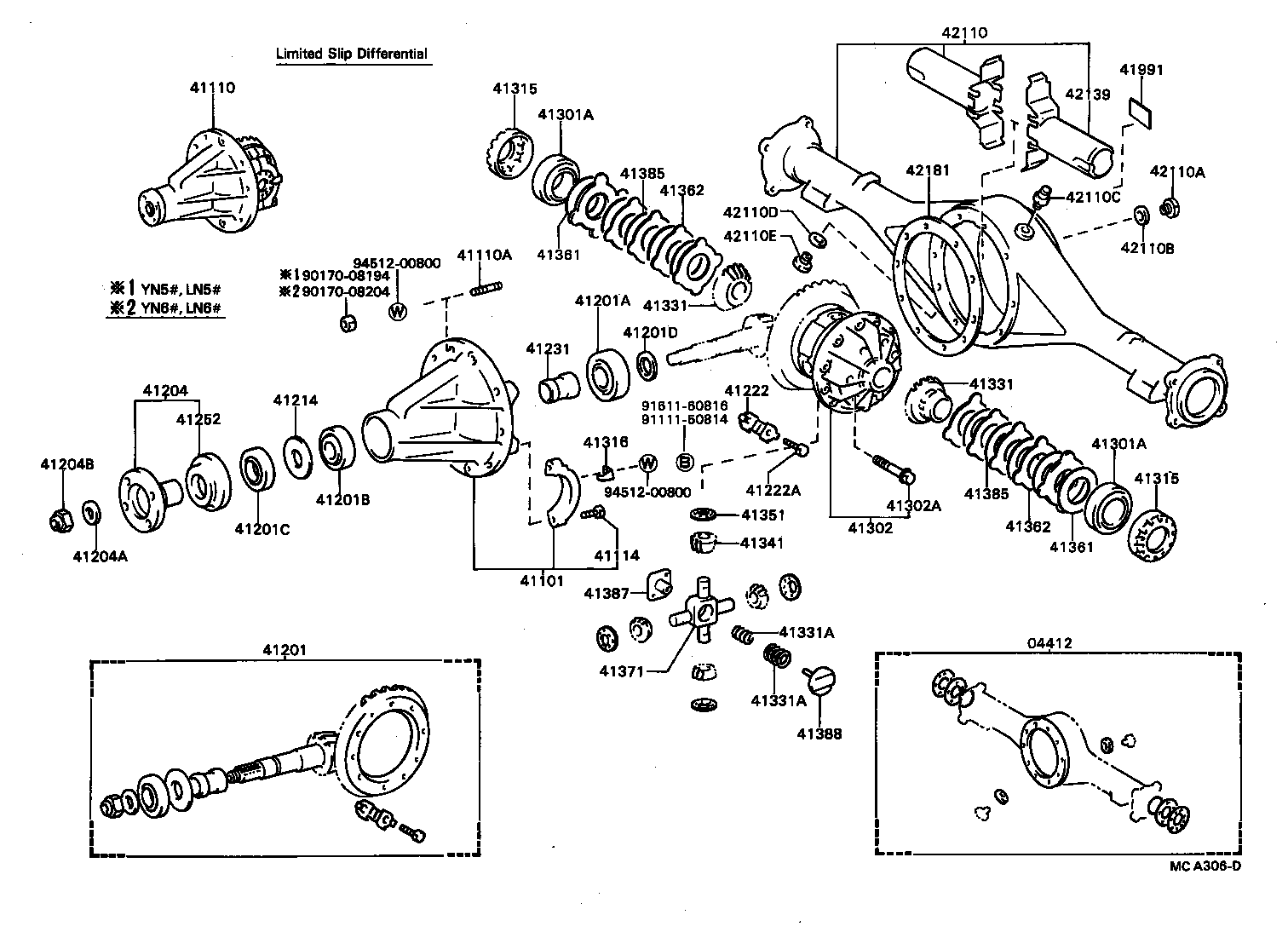 Rear Axle Housing Differential