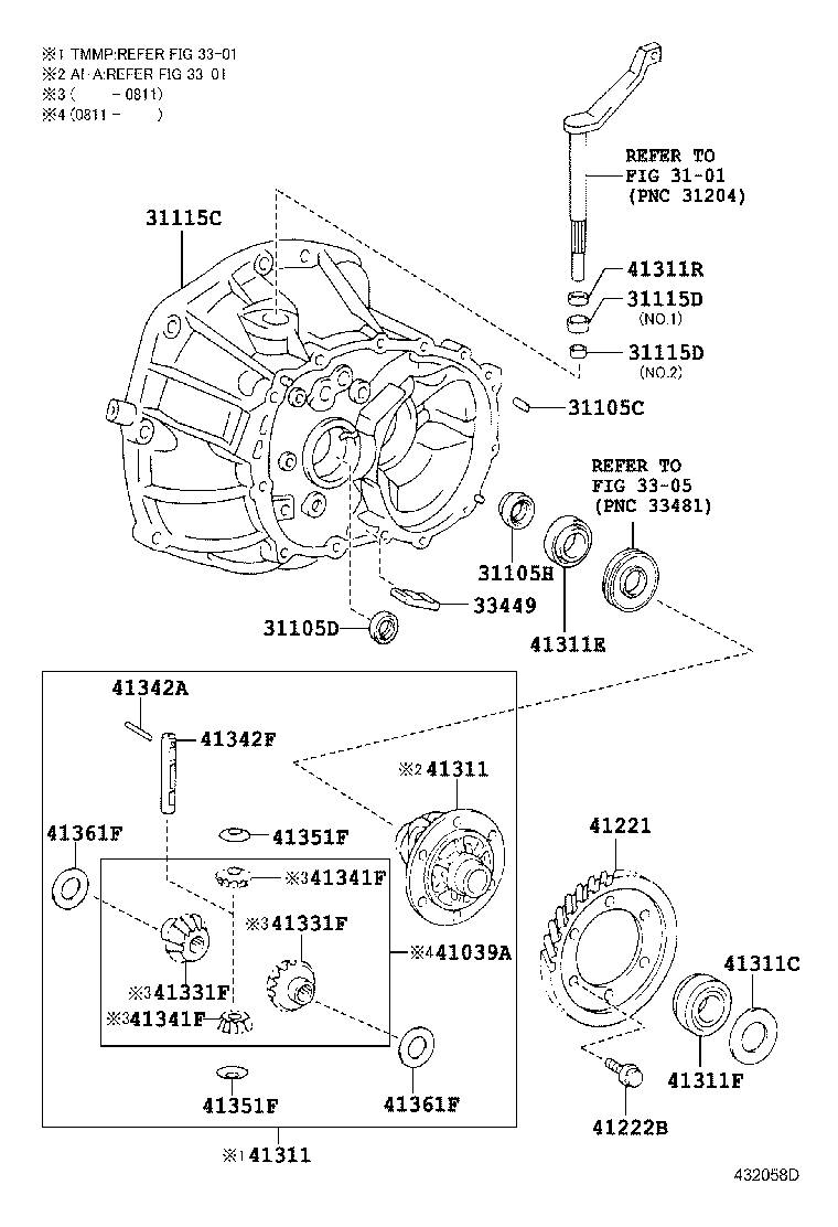 Front Axle Housing & Differential