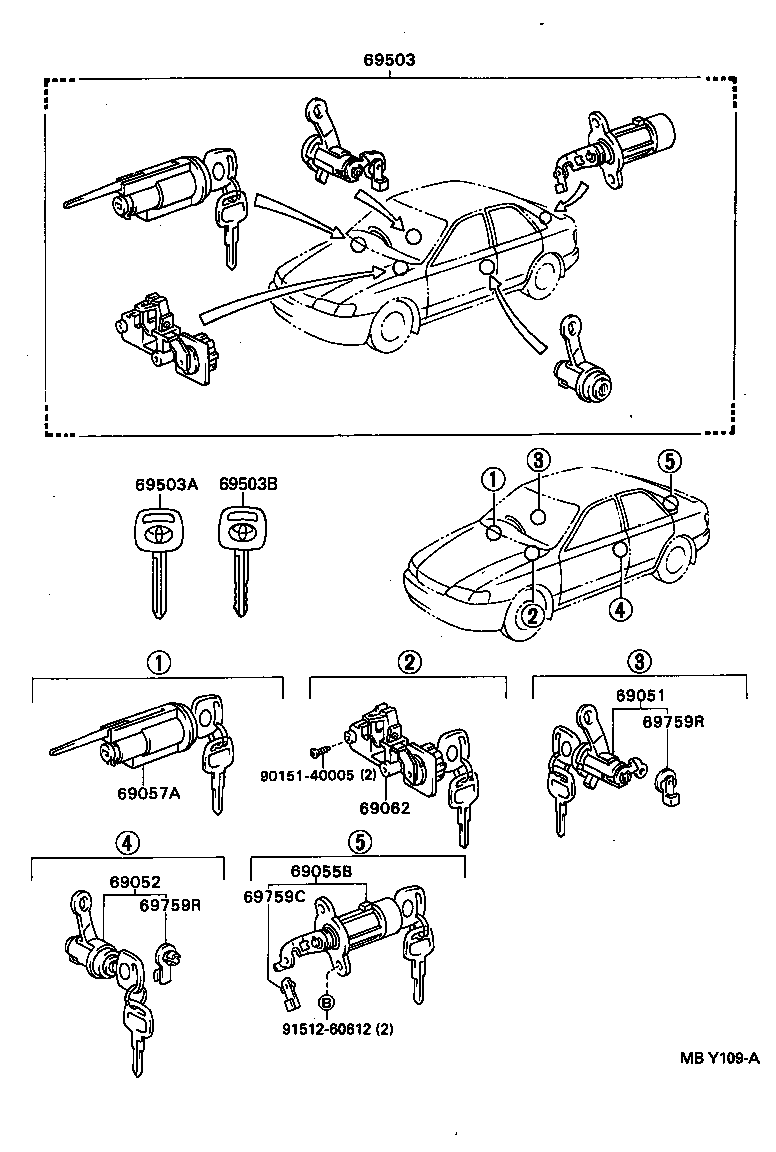 Lock Cylinder Set