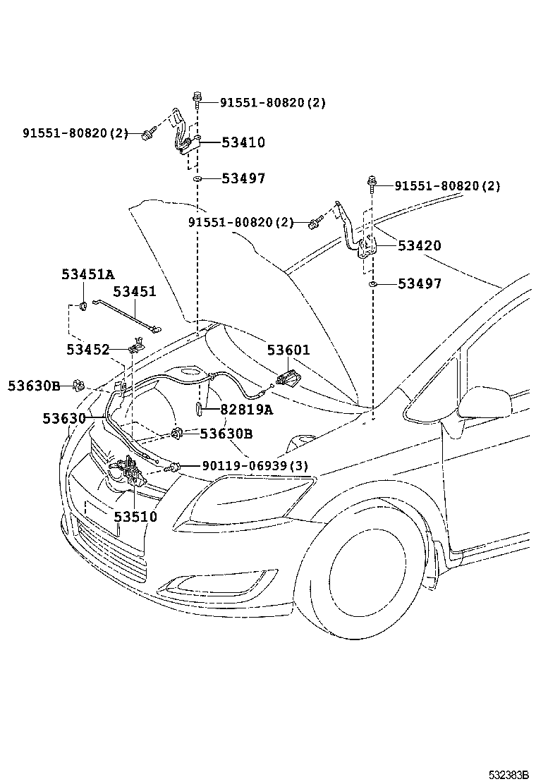 Hood Lock & Hinge