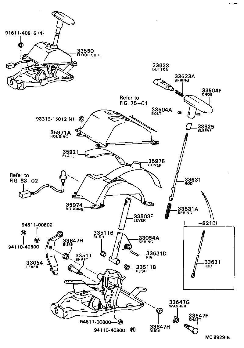 Shift Lever & Retainer