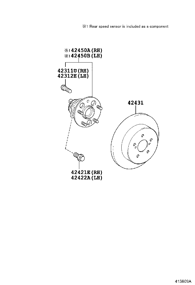 Rear Axle Shaft Hub