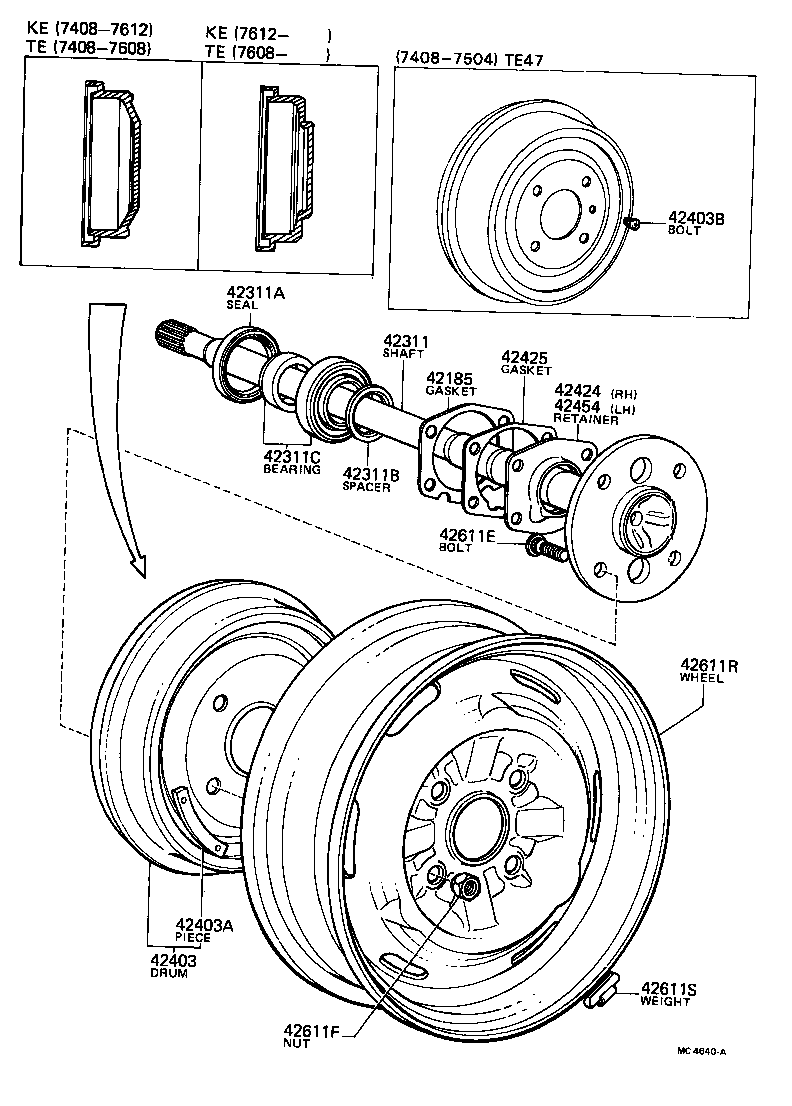 Rear Axle Shaft Hub