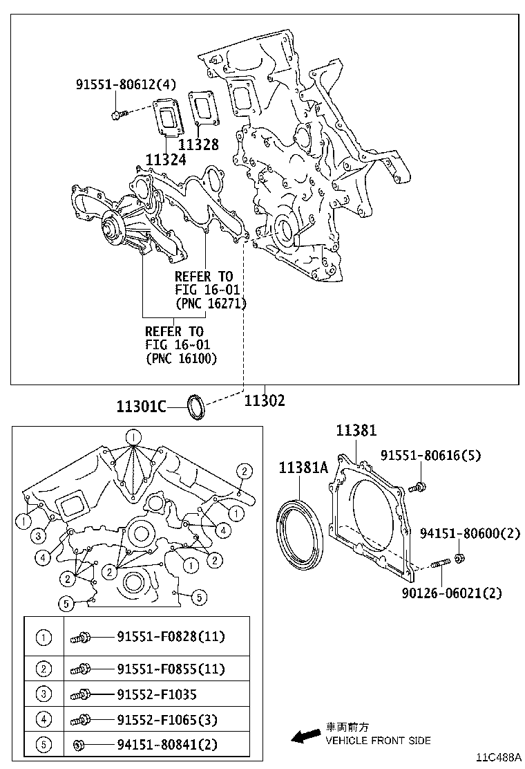 Timing Gear Cover & Rear End Plate