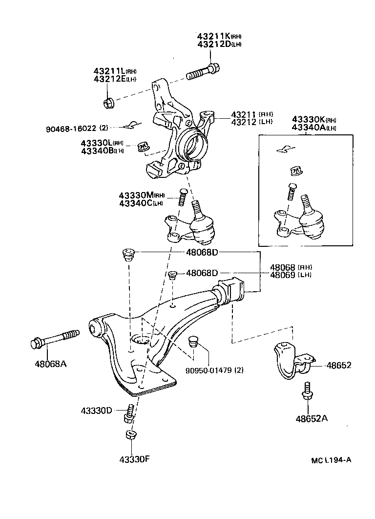 Front Axle Arm Steering Knuckle