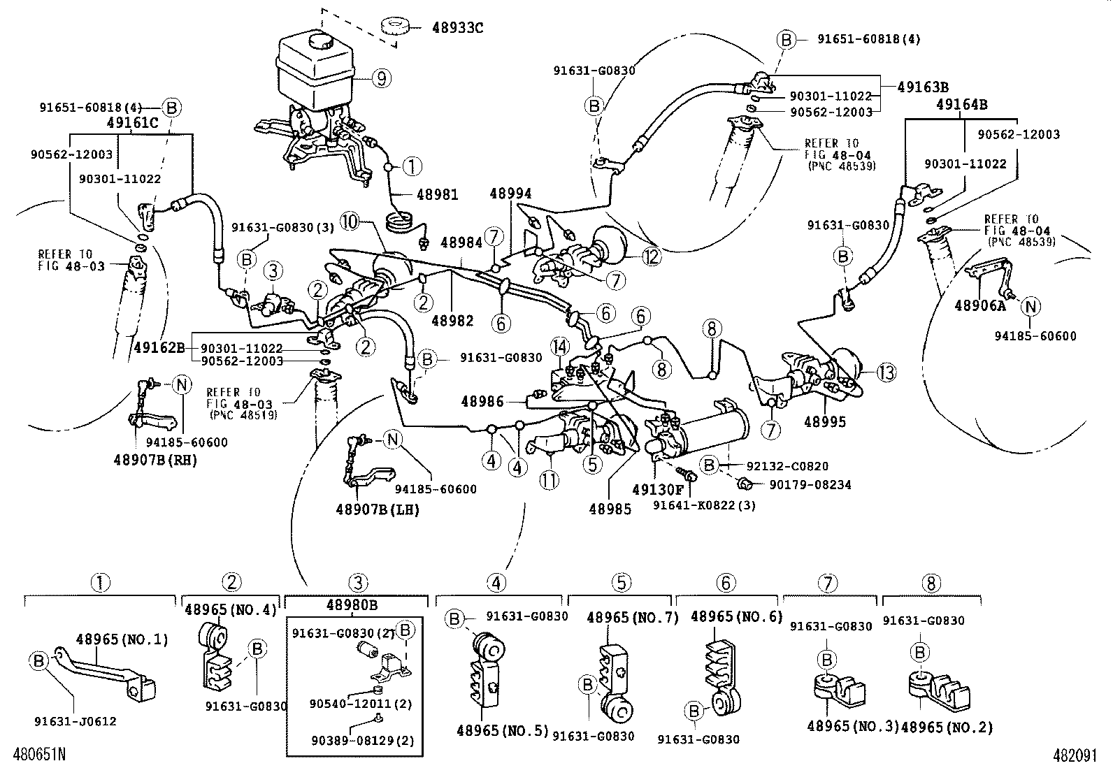 48907-60031 Link Sub-Assy, Height Control Sensor, Fr Toyota | YoshiParts