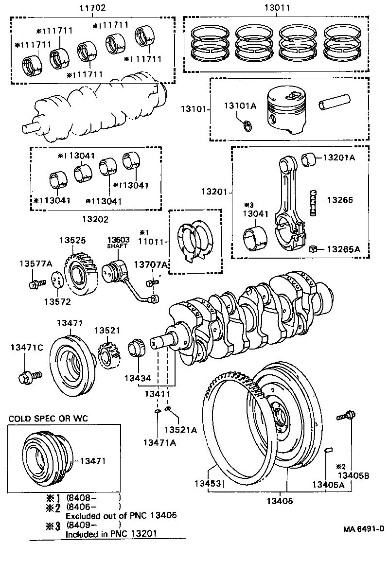 Cigüeñal y pistón