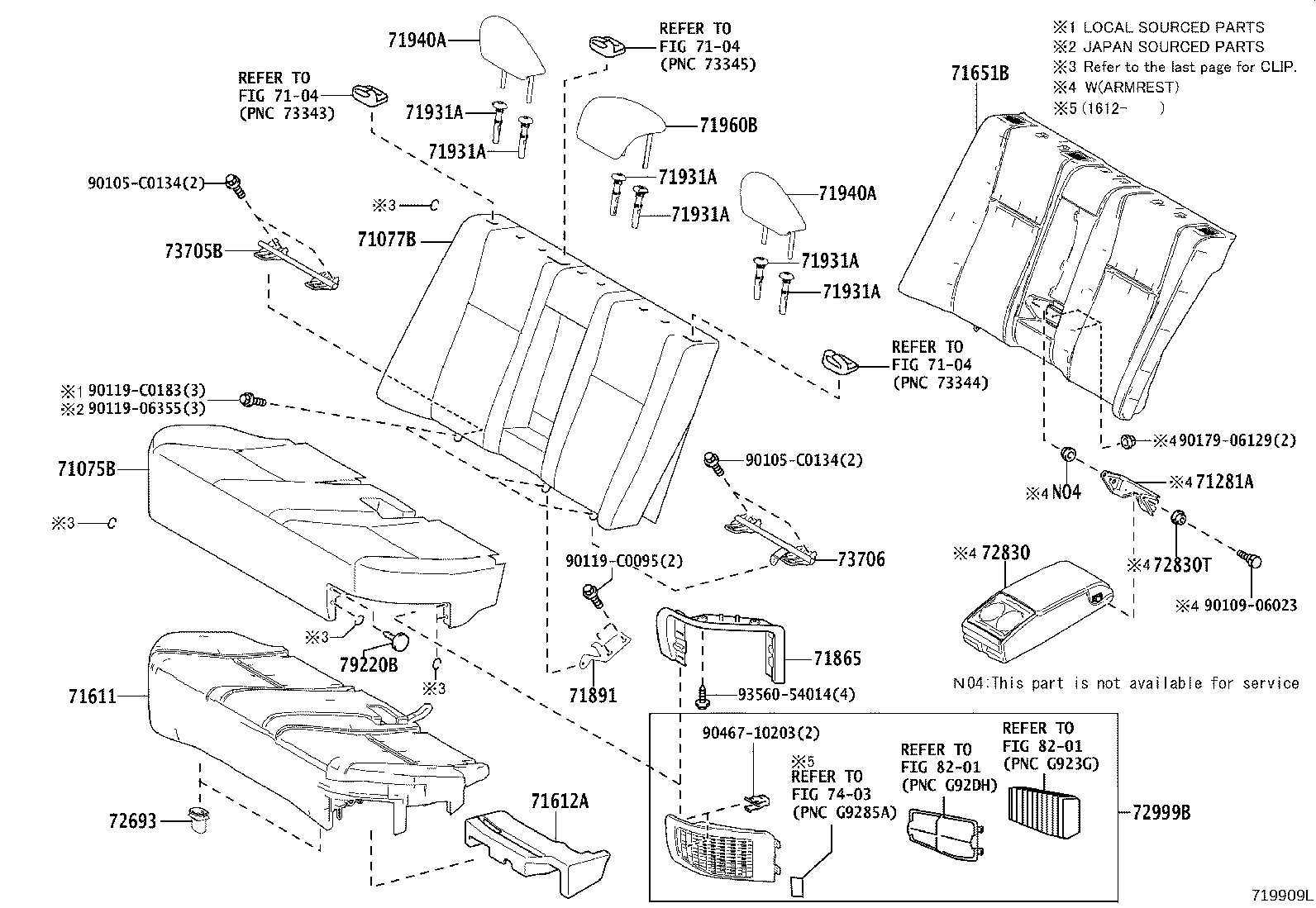 Rear Seat & Seat Track