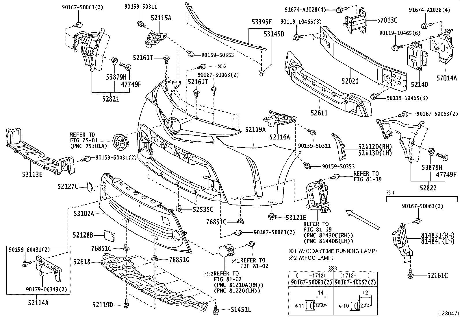 Front Bumper Bumper Stay