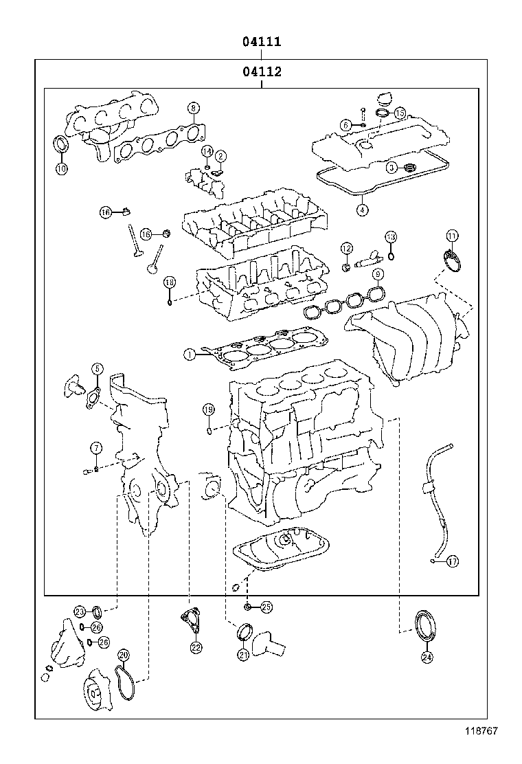 Engine Overhaul Gasket Kit