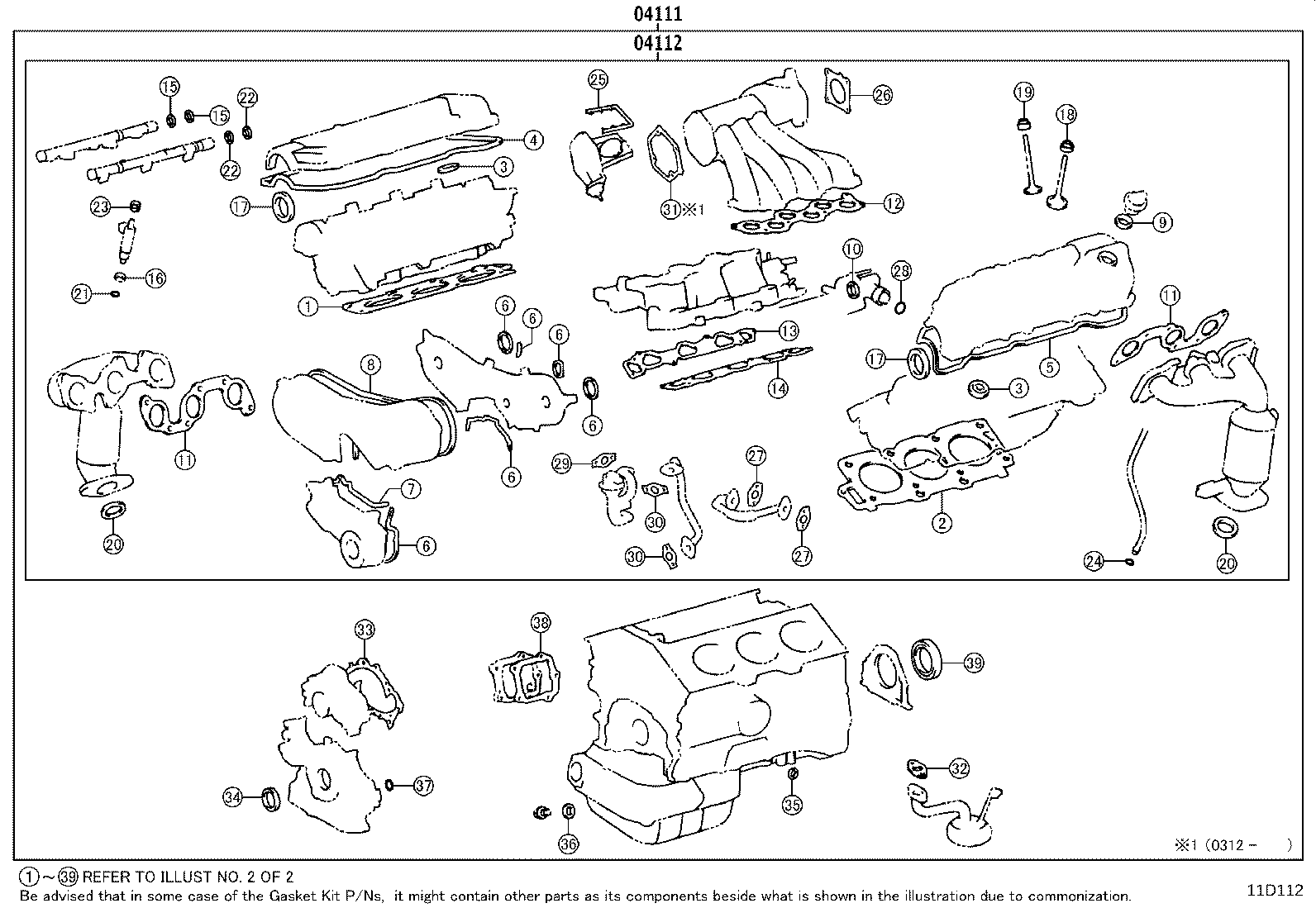 Engine Overhaul Gasket Kit