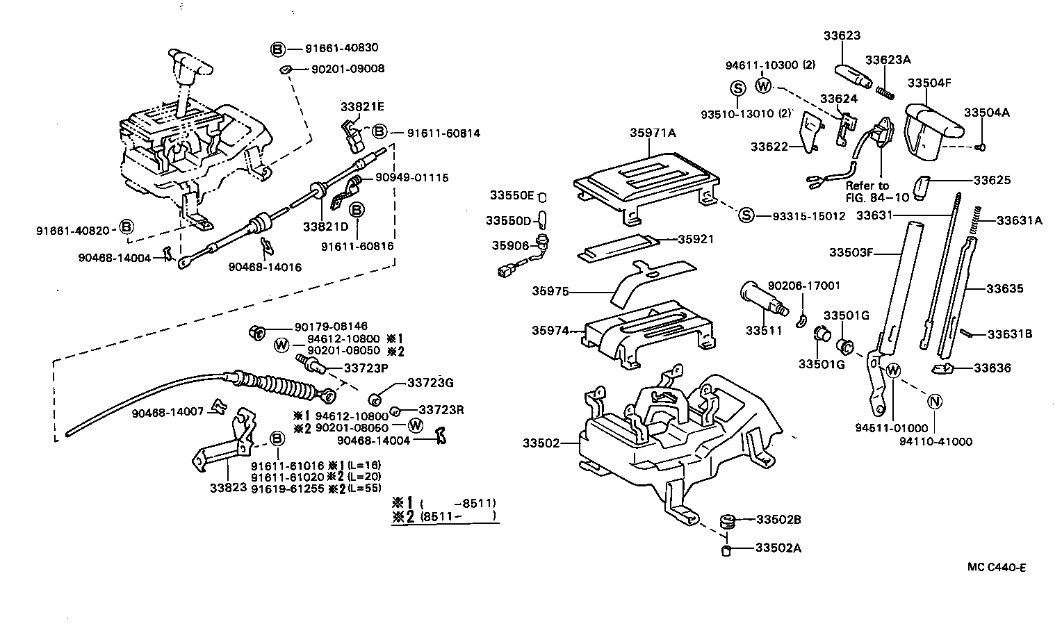 Shift Lever & Retainer