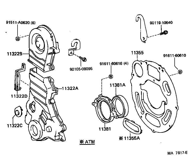 Timing Gear Cover & Rear End Plate