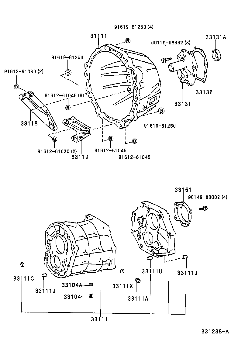 Clutch Housing + Transmission Case