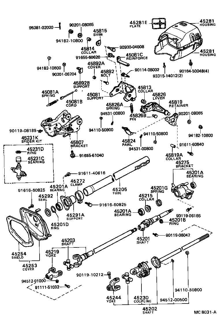 Steering Column & Shaft