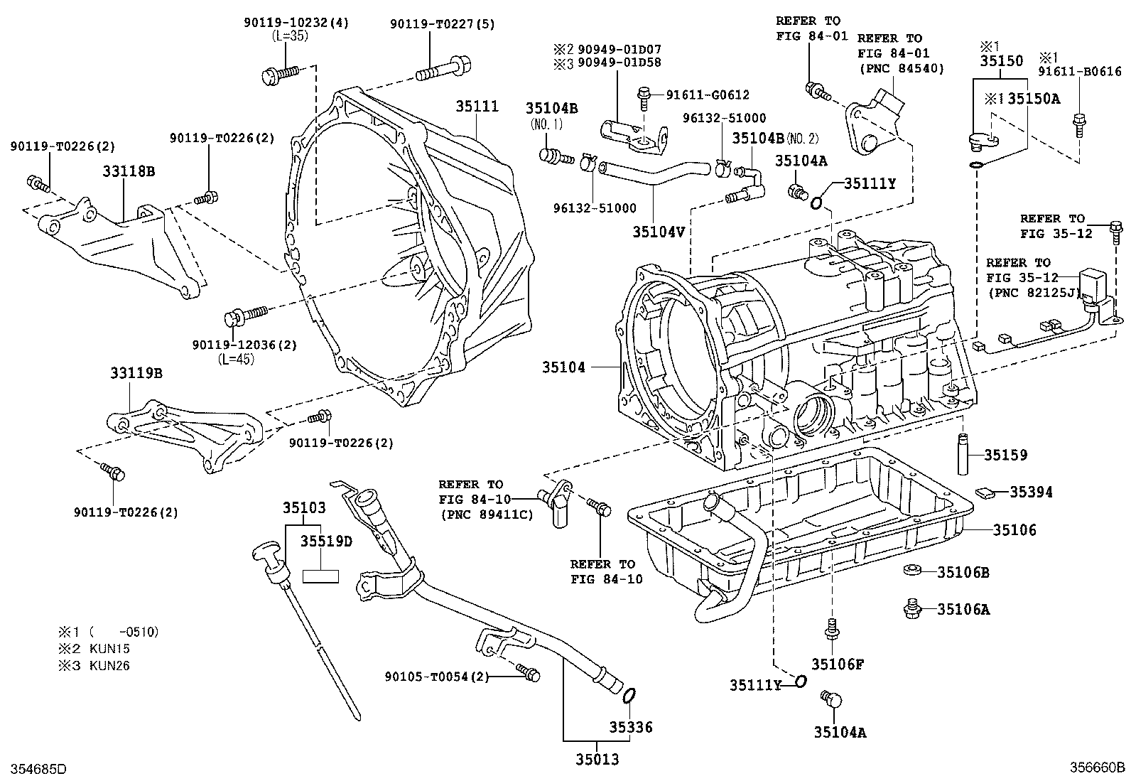 Transmission Case & Oil Pan