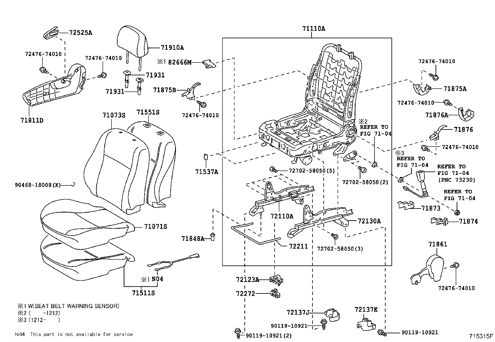 Asiento delantero y riel del asiento