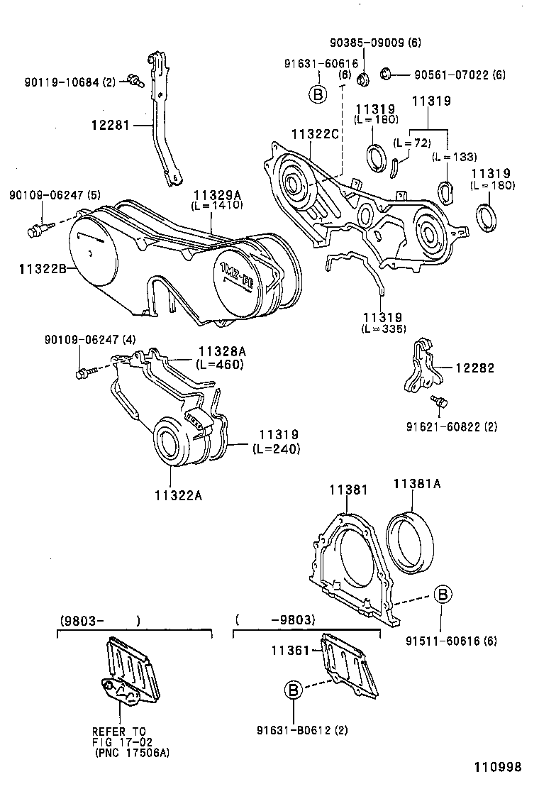 Timing Gear Cover & Rear End Plate