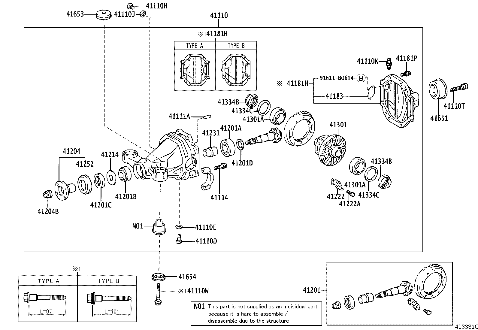 Rear Axle Housing Differential