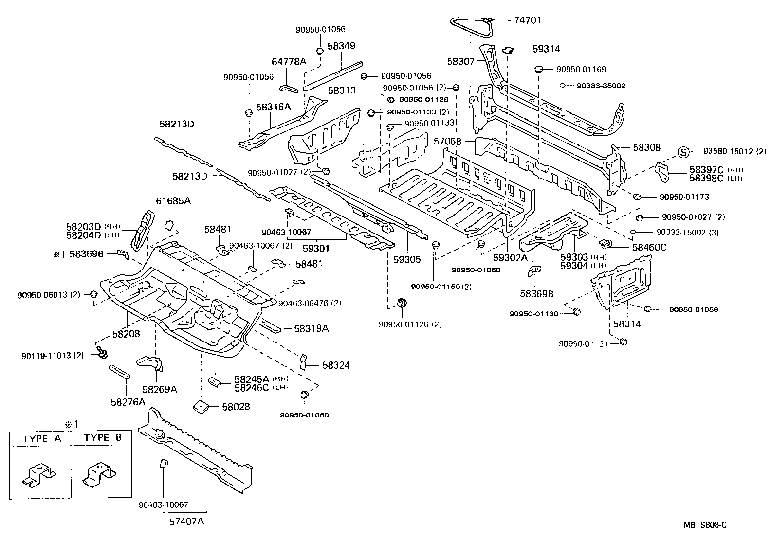 Floor Pan & Lower Back Panel