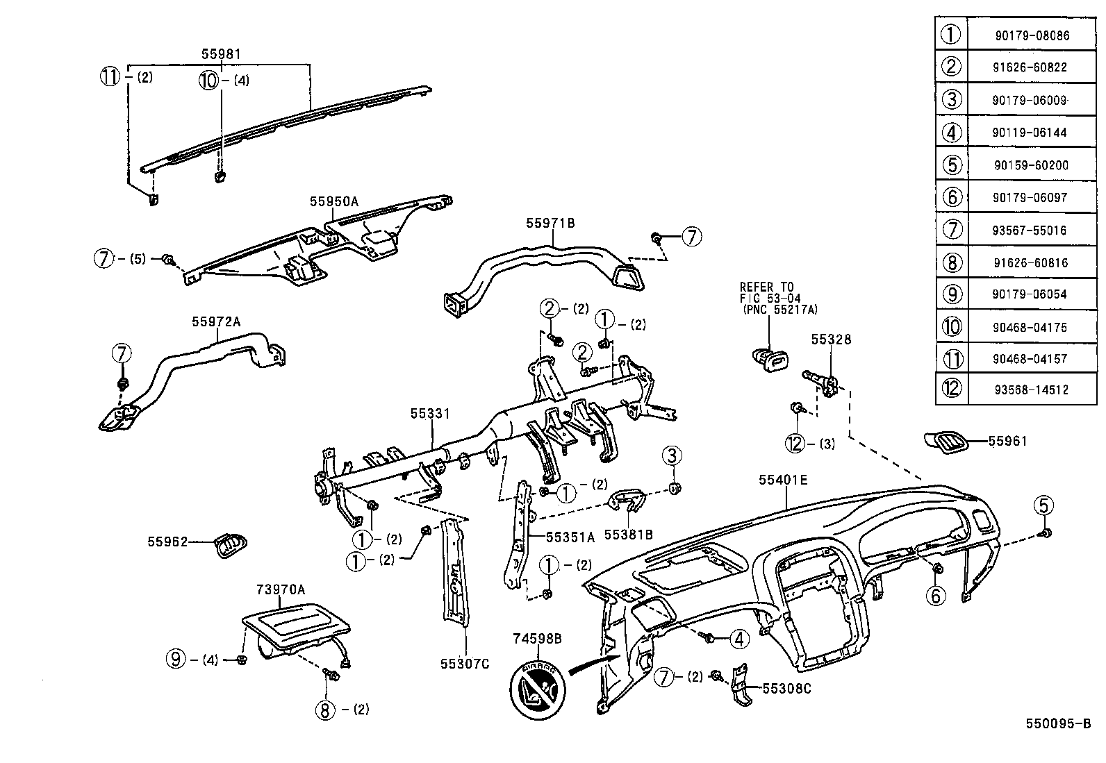 Instrument Panel Glove Compartment