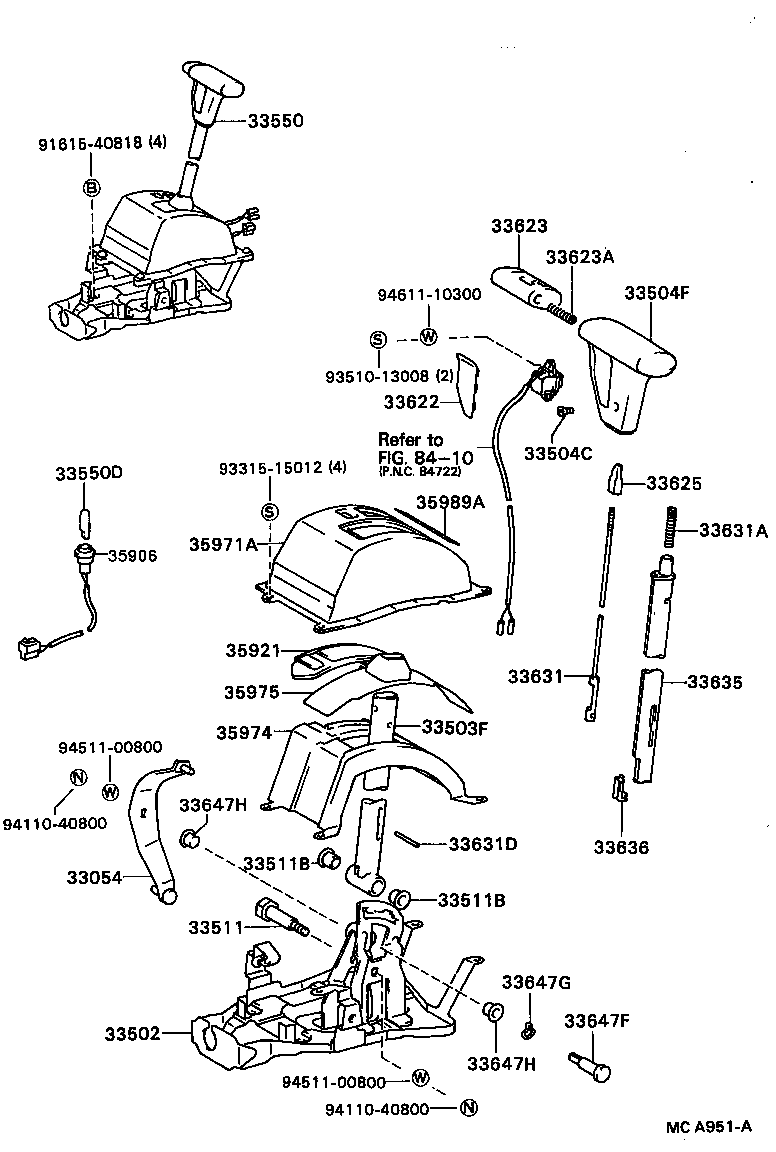Shift Lever & Retainer