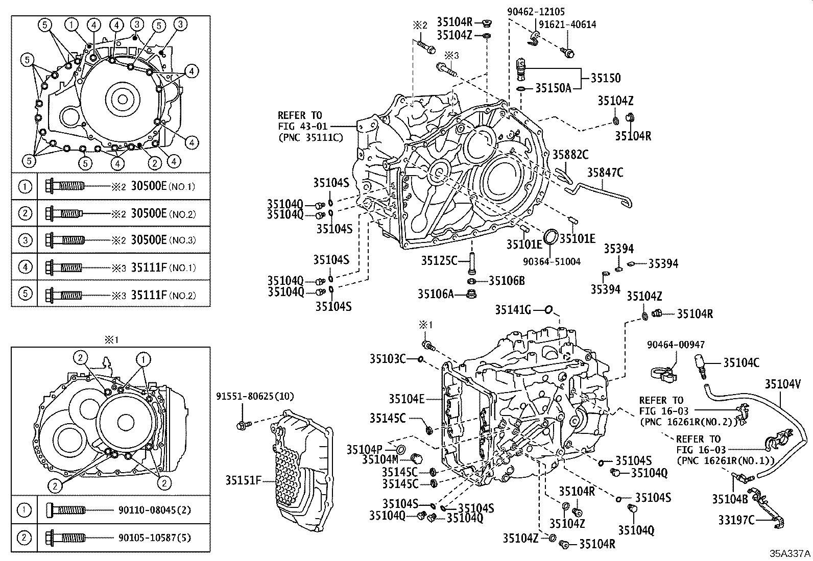 Transmission Case & Oil Pan