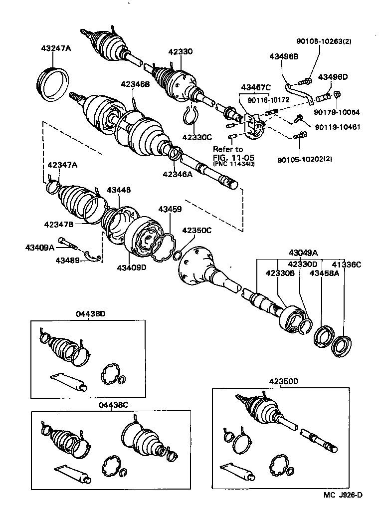 Rear Axle Shaft Hub