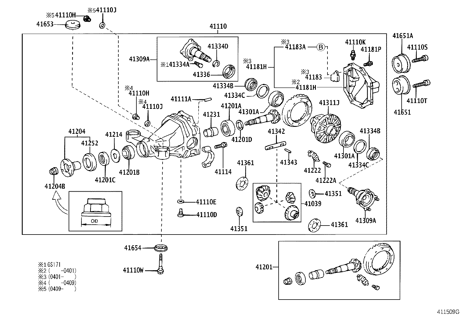 Rear Axle Housing Differential
