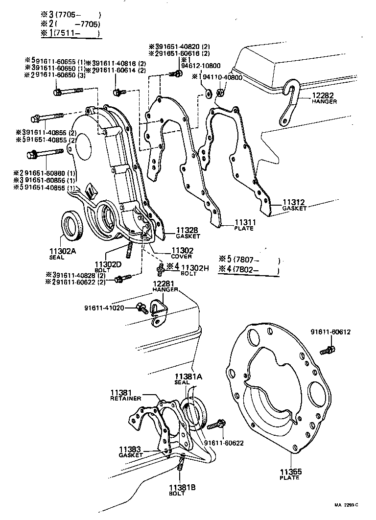 Timing Gear Cover & Rear End Plate