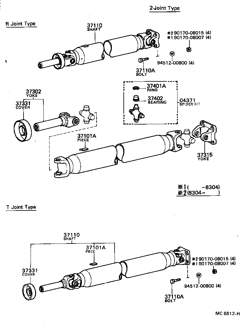 Propeller Shaft & Universal Joint