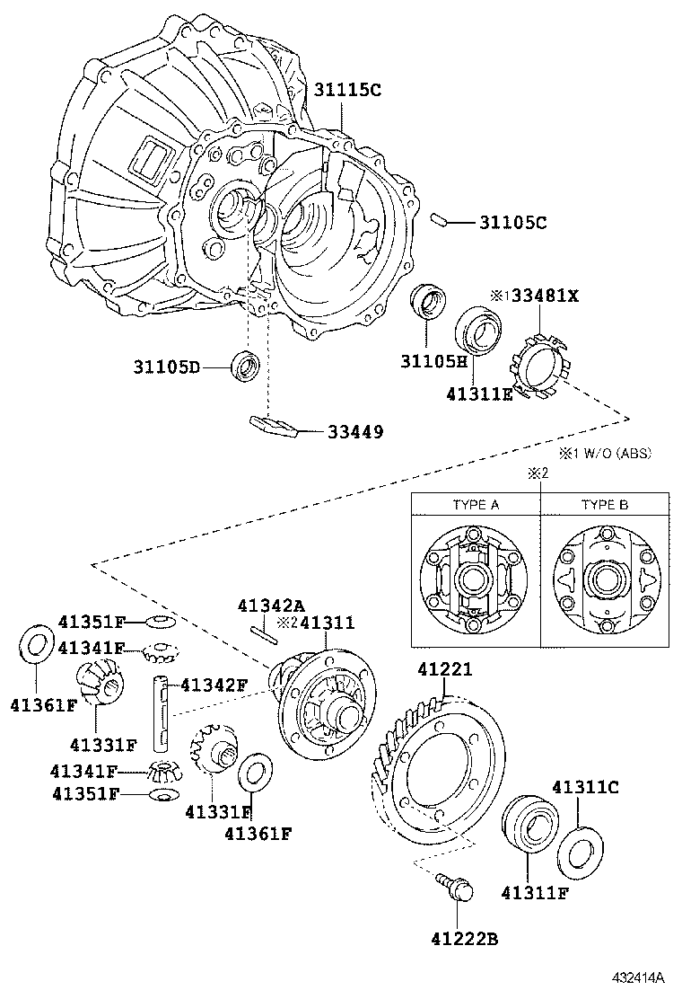 Front Axle Housing & Differential