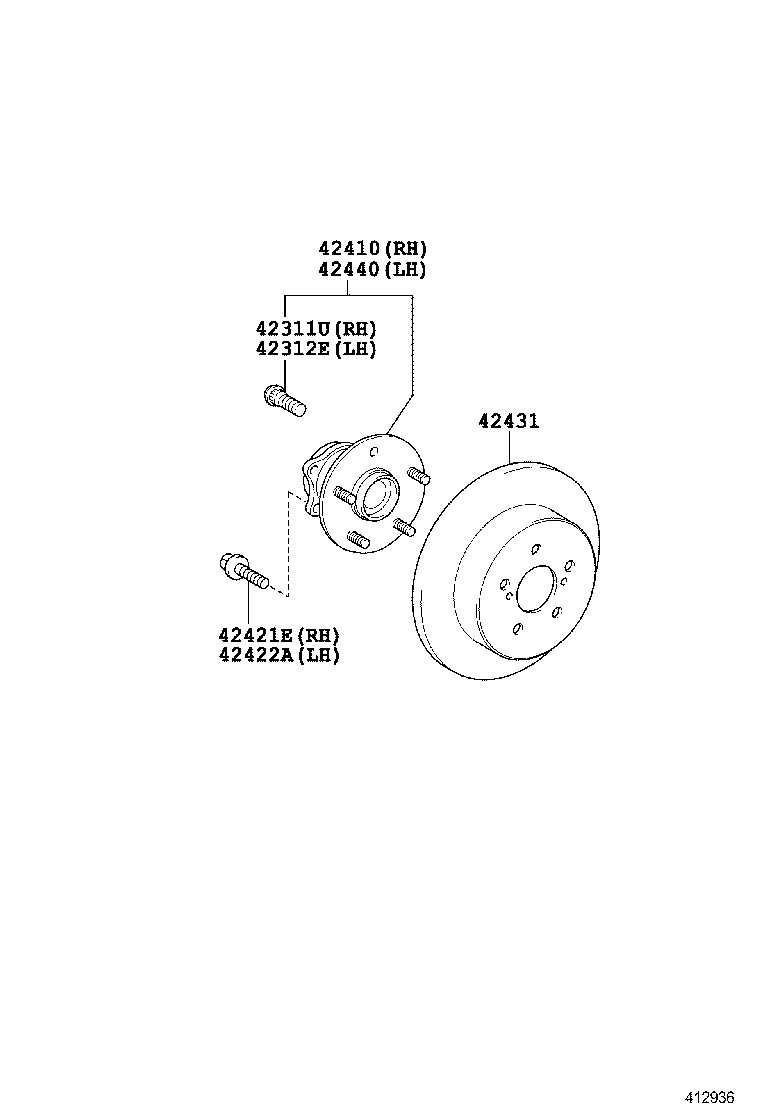 Rear Axle Shaft Hub