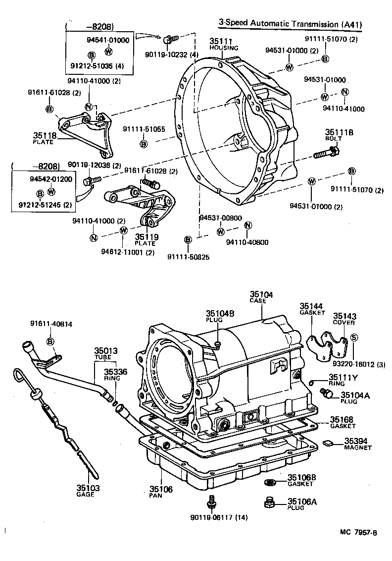 Caja de transmisión y cárter de aceite