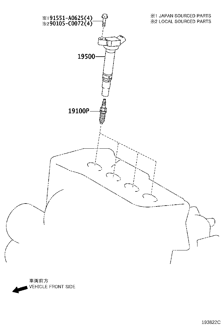 Ignition Coil Spark Plug Glow Plug