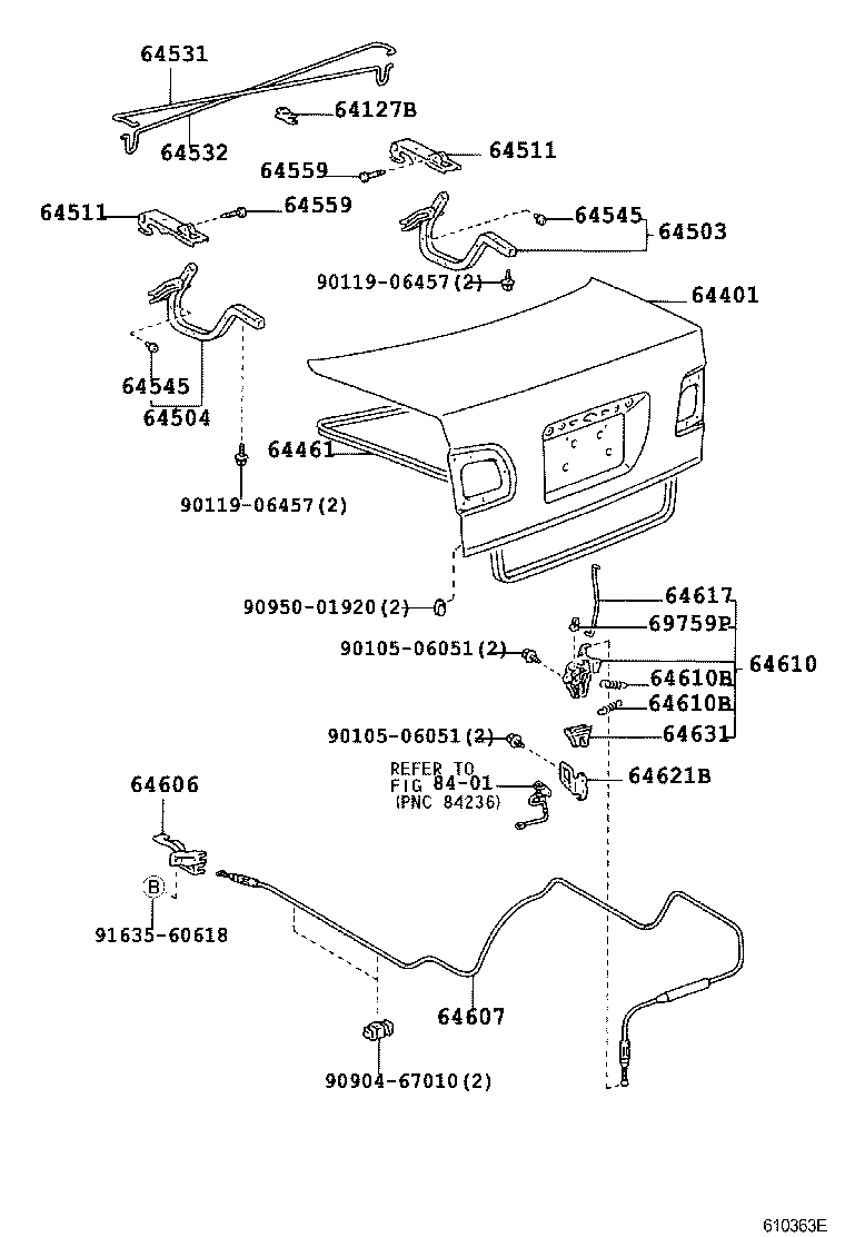 Luggage Compartment Door & Lock