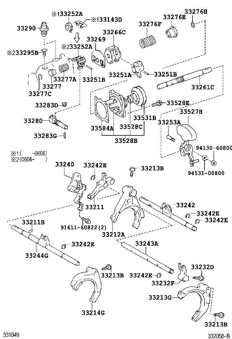 Gear Shift Fork Lever Shaft
