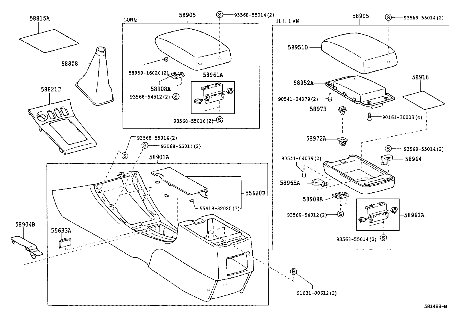 Console Box & Bracket