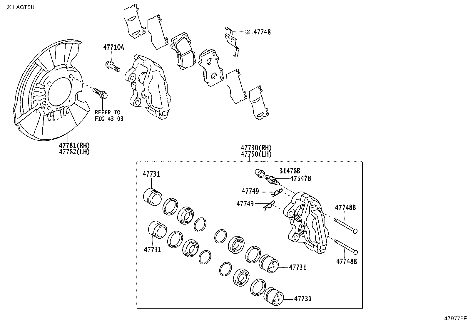 Front Disc Brake Caliper Dust Cover
