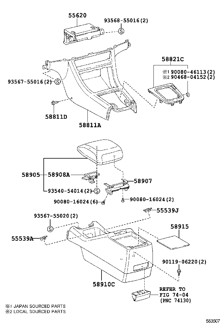 Caja y soporte de consola