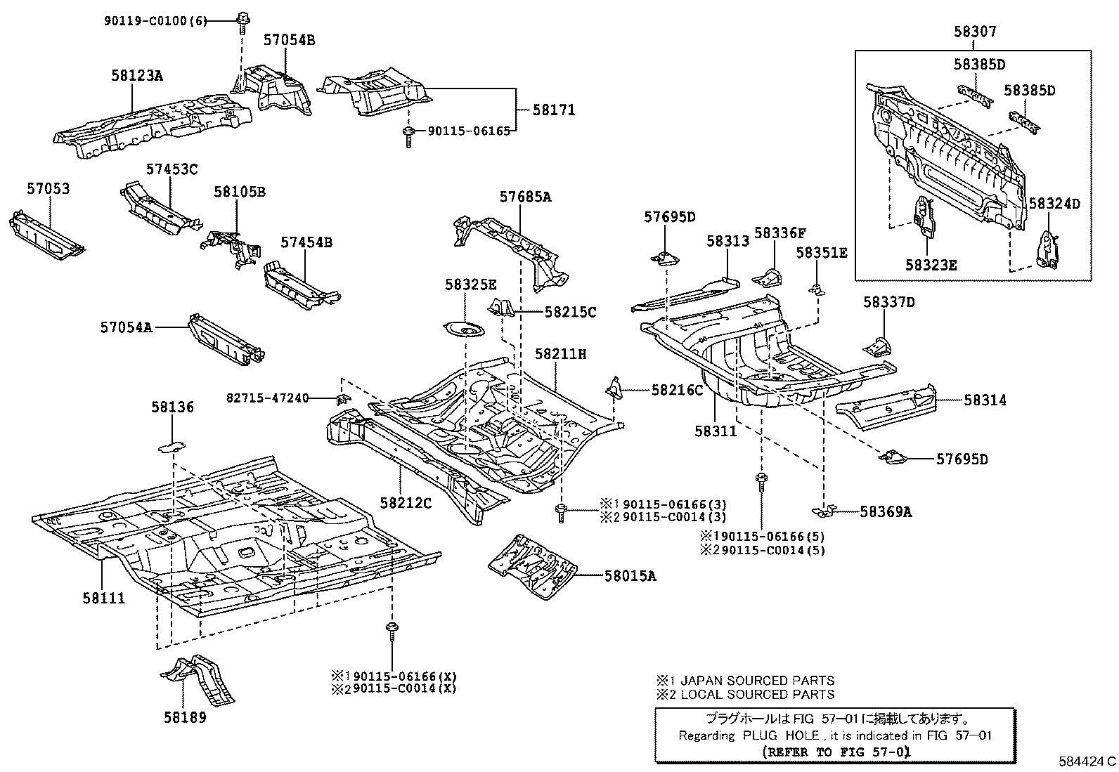 Floor Pan & Lower Back Panel